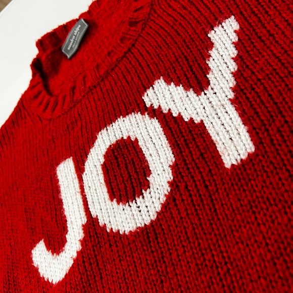 Women’s XL Wooden Ships “JOY” Holiday Knit - Picture 2 of 5